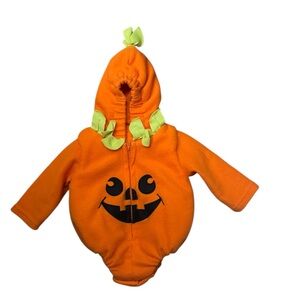 orange jack-o-lantern pumpkin costume SIZE 6-12M